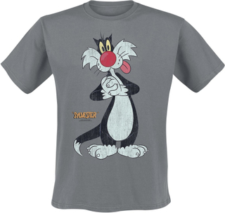 Looney Tunes - Sylvester -T-skjorte - lysegrå melert