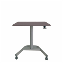 FTI Greenline skrivebord - antracitgrå laminat og aluminium, m. hæve/sænke funktion (70x50)