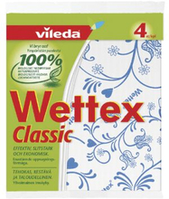 Vileda Tiskiliina Wettex Classic valkoinen, 4 kpl
