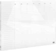 Nobo ugentlig planner magnetisk whiteboard glastavle 430x560 mm