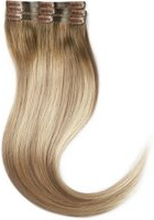 Rapunzel Of Sweden Sleek Clip-on set 3 pieces 50 cm Hair Extensions Dark Ashy Blonde Balayage