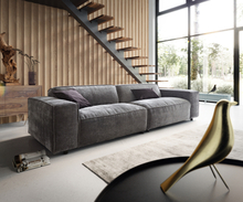 DELIFE Big-Sofa Tenso 285 x 105 chenille grijs