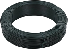 vidaXL hegnsbindetråd 250 m 2,3/3,8 mm stål sortgrøn