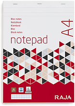 Notizblock A4 kariert RAJA - 60g/m², 100 Blätter