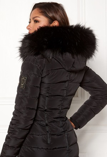 Chiara Forthi Chiara Faux Fur Collar Black One size