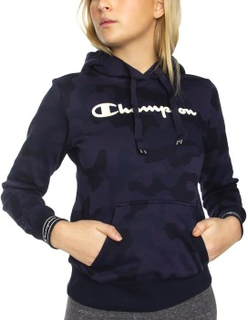 Champion Women Hooded Sweatshirt Allover Camouflage Small Dame