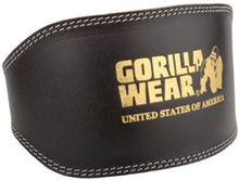 Gorilla Wear Skinnbelte - Full Leather Padded belt - 15cm