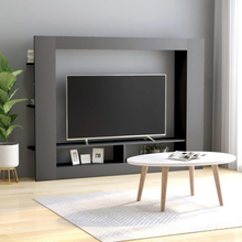 TV-benk grå 152x22x113 cm