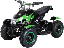 Mini ATV Cobra 800w elektrisk sort-grønn