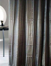 Badeforhæng - 180x200 cm - Hilton Sort - sort bruseforhæng klar til ophæng