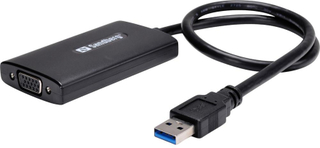 Sandberg USB-A til VGA Adapter Kabel - Sort*