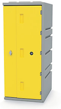Kunststoff-Spind gelb - Höhe: 910 mm