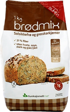 FUNKSJONELL MAT-Brødmix - solsikkefrø og gresskarkjerner 1 KG-Mel, korn & gryn