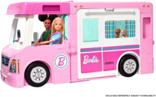 Barbie® 3-In-1 Dreamcamper® Vehicle And Accessories Toys Dolls & Accessories Dolls Rosa Barbie