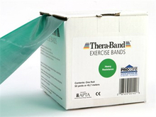Thera-Band elastik bånd 45m (Grøn - Middel)