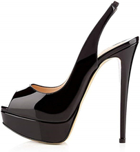 Women's Shoes Solid Peep Toe High Heels Stiletto Ankle Straps Pumps Platform Sandals Big Size Shoes