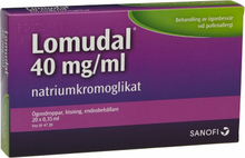 Lomudal ögondroppar endosbehållare 40 mg/ml 20 st