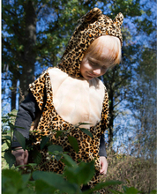 Leoparddräkt, cape med huva 2-4 år
