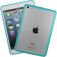iPad Mini mat transparent bumpercover. Ocean green.