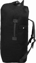 vidaXL 3-i-1 duffeltaske i militærstil 120 l sort