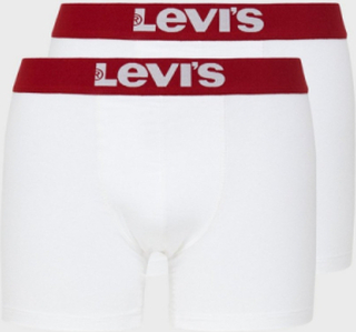 Levi's Levis Men Solid Basic Boxer 2P Boxershorts Hvit