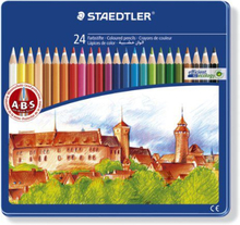 Staedtler - Noris Club - Coloured Pencils in Tin Case, 24 pcs (145CM24)