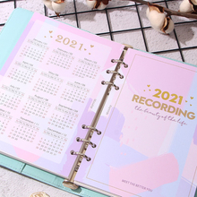 2021 Calendar Index Divider for 6 Holes Diary Binder Month Planner Notebooks A5 A6 Chedule Inner Page Card