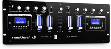 DJ405USB 4-kanal-DJ-mixer 2 x Bluetooth USB SD AUX inspelningsfunktion