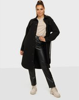 NLY Trend - Øvrige jakker - Svart - Long Shacket - Jakker - Other jackets