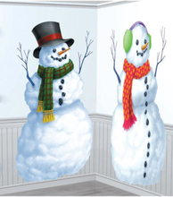 Frosty The Snowman Scene Setter Veggdekorasjon 2 Stk 85 x 165 cm