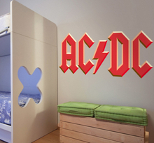 AC DC Logo Aufkleber