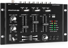 TMX-2211 MKII DJ-mixer 3/2-kanal crossfader talkover rack-inbyggnad svart