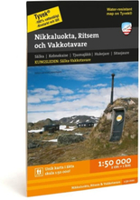 Calazo forlag Nikkaluokta, Ritsem & Vakkotavare 1:50.000 Bok Sort OneSize