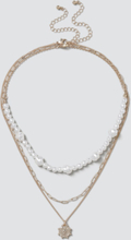 Pearl & Coin Layered Necklace