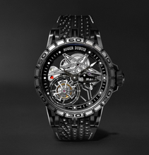 Excalibur Sottozero Pirelli Limited Edition Automatic Skeleton 45mm Titanium And Rubber Watch - Black
