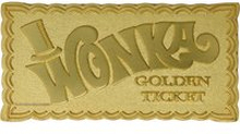 Staub - Willy Wonka Mini 24K vergoldet Barren Golden Ticket