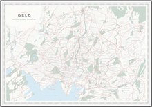 Dapa Maps Oslo Sykkelkart 50 x 70 cm, 1:15 000