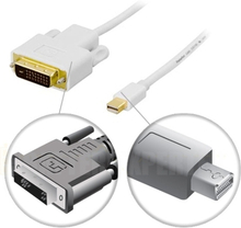 mini DisplayPort til DVI-D Single Link skjermkabel, 20-pin output - 24+1-pin output, 2m, hvit