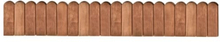 vidaXL bedkant i rulle 120 cm imprægneret fyrretræ brun
