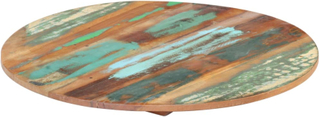 vidaXL Rund bordsskiva 80 cm 15-16 mm massivt återvunnet trä