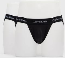 Calvin Klein Kalsonger 2-pack Cotton Stretch Jock Strap Svart