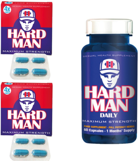 Erektionshjälp Paket 9 - Hard Man + Hard Man Daily - spara 16%