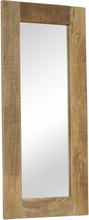 vidaXL Spegel i massivt mangoträ 50x110 cm