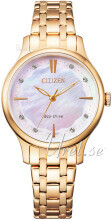 Citizen EM0893-87Y Elegance Valkoinen/Kullansävytetty teräs Ø30 mm