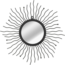 vidaXL Väggspegel sol 60 cm svart