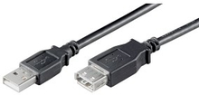Forlengelseskabel for USB 2.0 Svart 0,1 m
