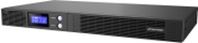 PowerWalker VI 750 R1U - UPS (rackversion) - AC 165-290 V - 450 Watt - 750 VA - 9 At - RS-232, USB - output-stikforbindelser: 4 - 1U - 19