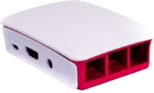 Raspberry Pi - Etui - ABS plastic - hvid, rød - for Raspberry Pi 3 Model B