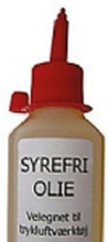 Syrefri specialolie 100ml - Anbefales til trykluftværktøj