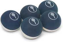 Set Of Five Rubber Balls - Blue